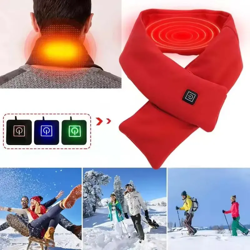 Eluppvärmd halsduk i fleece med tre temperaturnivåer – bild 2