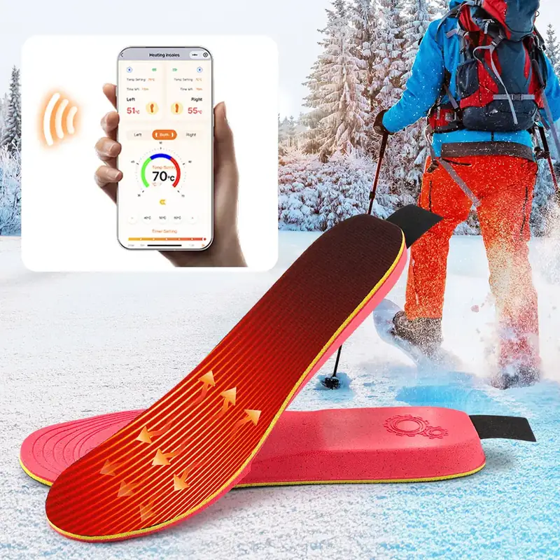 Trådlösa värmesulor med appstyrning och laddningsbart batteri